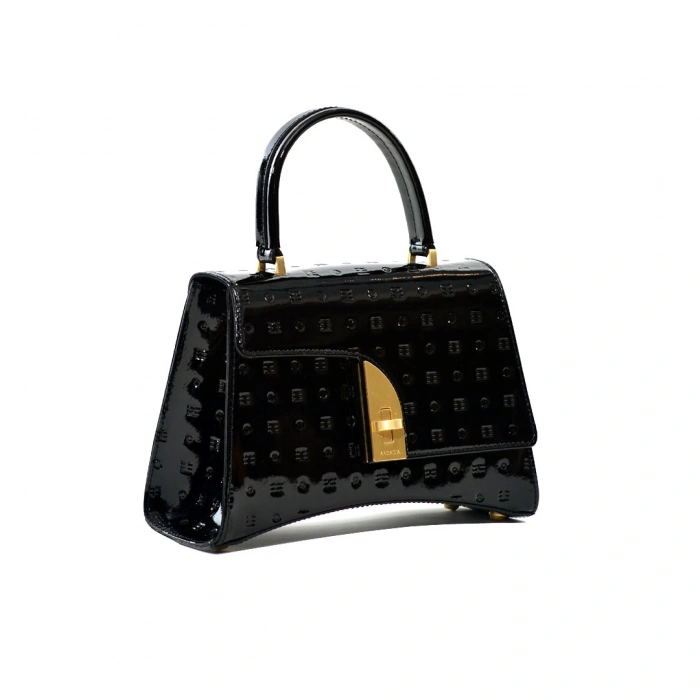 Arcadia patent leather outlet handbags