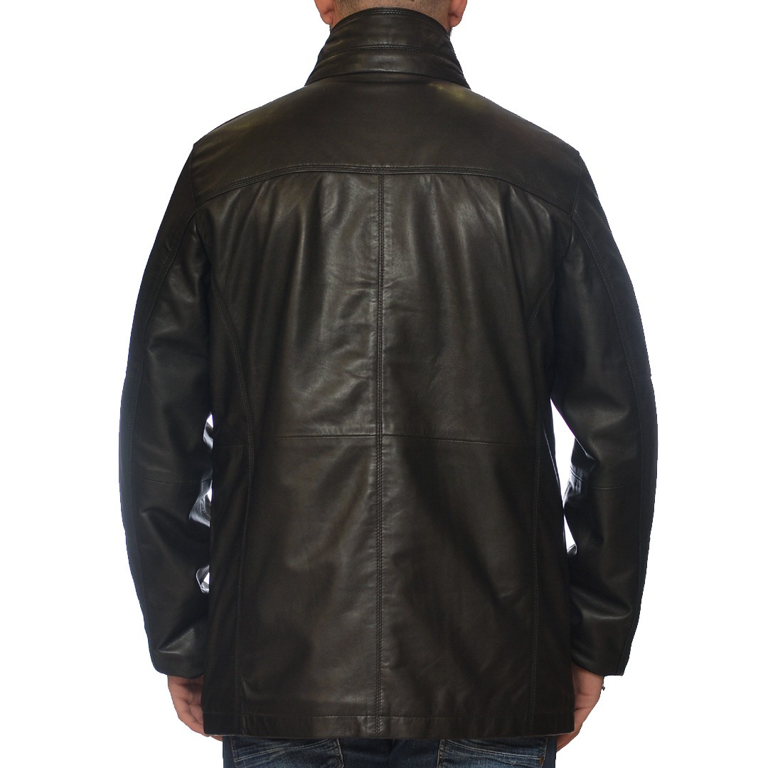 LEATHER JACKET BLACK BUGATTI (221006) - Sioutis Leather